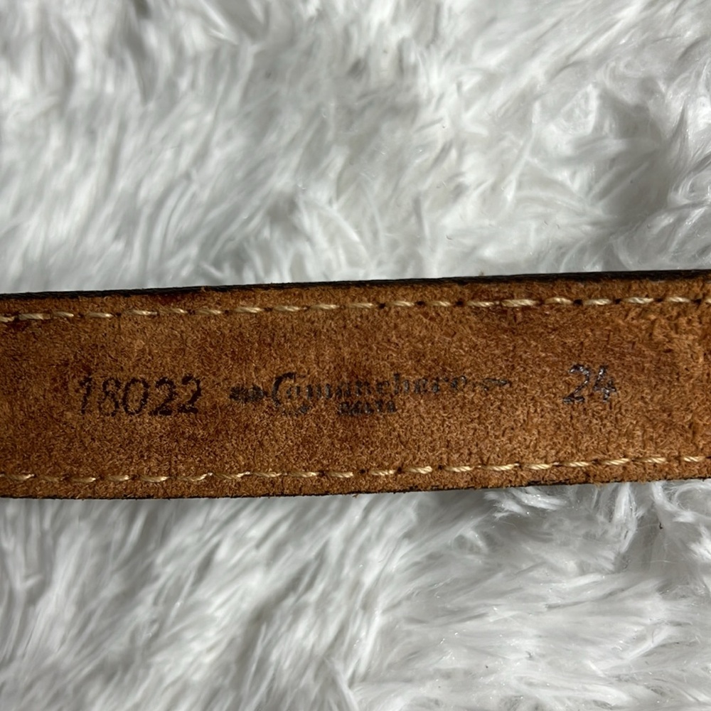 Comanchero Tooled Leather Western Cowgirl Girls Belt  Barrel Racing Buckle 24 - Picture 4 of 9